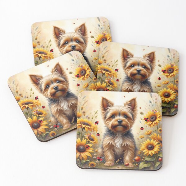 Item preview, Sunflower Garden Yorkshire Terrier Delight designed and sold by Wags & Tails.