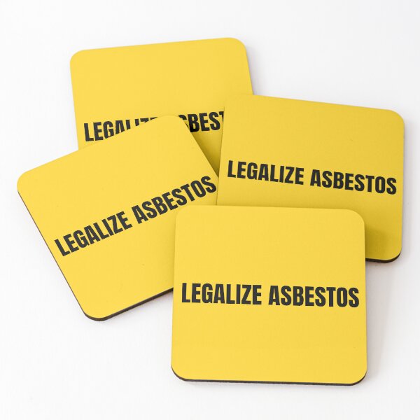 Item preview, Legalize Asbestos – Dark Humor Bumper Sticker designed and sold by simonestanley.