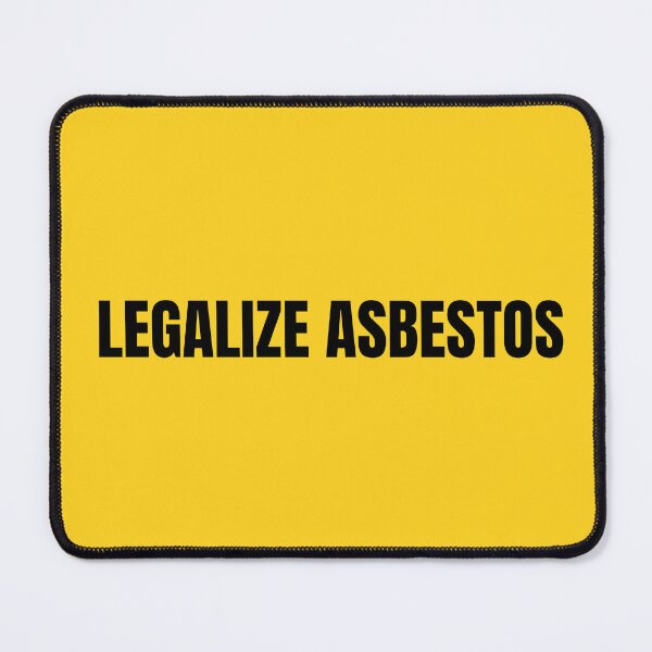Item preview, Legalize Asbestos – Dark Humor Bumper Sticker designed and sold by simonestanley.