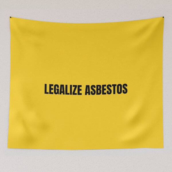 Item preview, Legalize Asbestos – Dark Humor Bumper Sticker designed and sold by simonestanley.