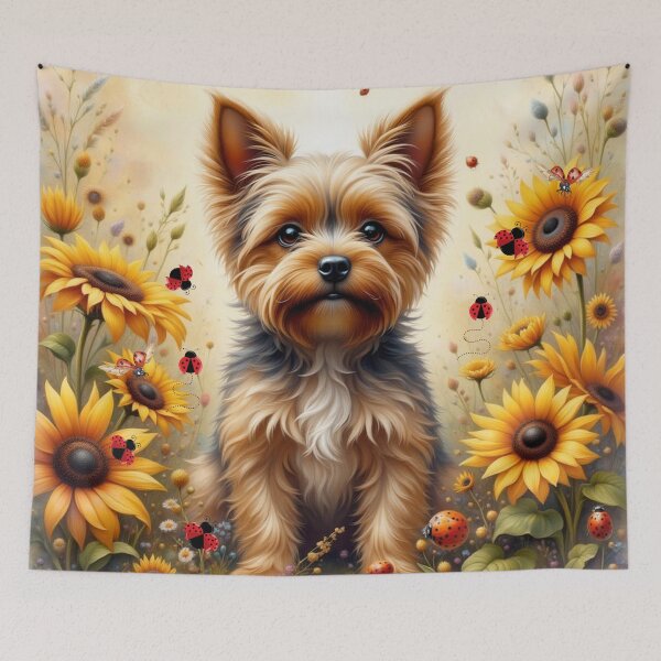 Item preview, Sunflower Garden Yorkshire Terrier Delight designed and sold by Wags & Tails.