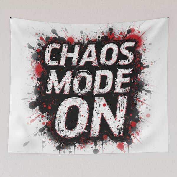 Item preview, CHAOS MODE ON – Distressed Grunge Typography designed and sold by WelSol.