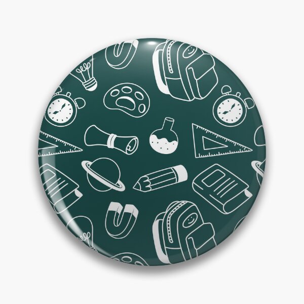 Item preview, Back to School Pattern with Books, Supplies & Classroom Icons – Fun Teacher & Student Notebooks designed and sold by FestivityFinds.