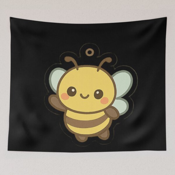 Item preview, Kawaii keychain Cute bee designed and sold by DamioPolArt.