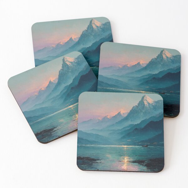 Item preview, Twilight Over Mountain Lake designed and sold by Proyava.Art.