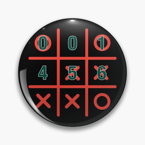 Item preview, Strategic Numbers Tic Tac Toe Game Design designed and sold by cabana.space.