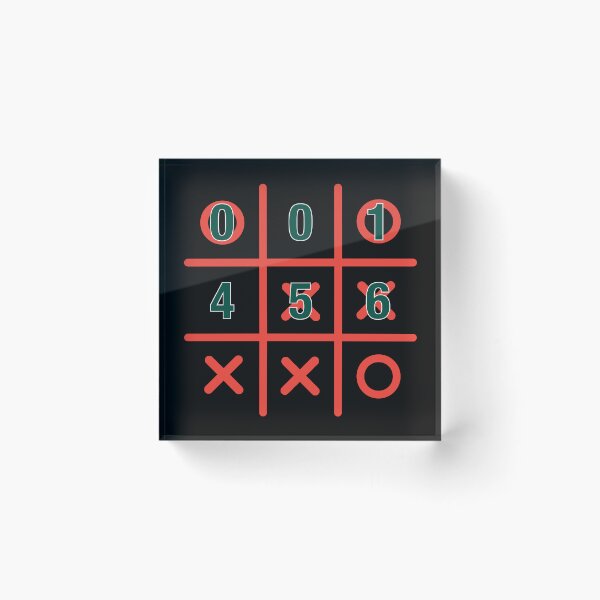 Item preview, Strategic Numbers Tic Tac Toe Game Design designed and sold by cabana.space.