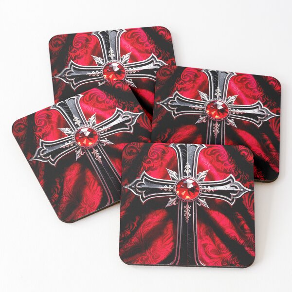Item preview, Gothic Crimson Cross of Valor designed and sold by Exodoi.