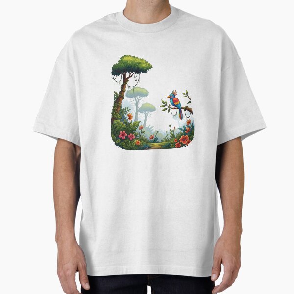 Item preview, Cute Cartoon Jungle Bird - Tropical Forest Illustration designed and sold by xkanpur.