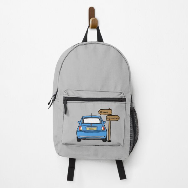 Item preview, Blue Fiat 500 car Adventures designed and sold by OhNoNotAgain42.