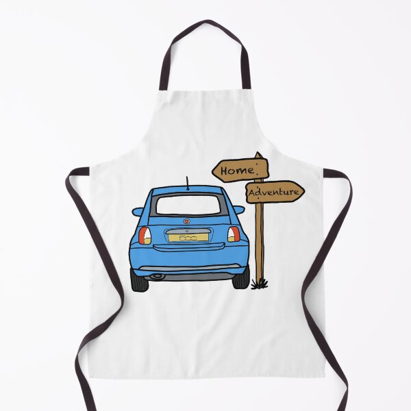 Item preview, Blue Fiat 500 car Adventures designed and sold by OhNoNotAgain42.