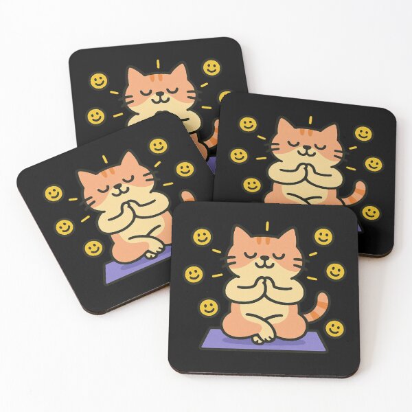 Item preview, Zen Kitty – Meditating Tabby Radiating Positive Vibes designed and sold by bimumonji.