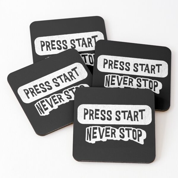 Item preview, Press Start Never Stop Gaming Design designed and sold by Charcoalart.