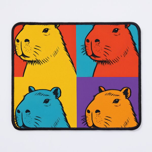 Item preview, Warhol Capybara – Pop Art Rodent Grid designed and sold by VoidBloom Studio.