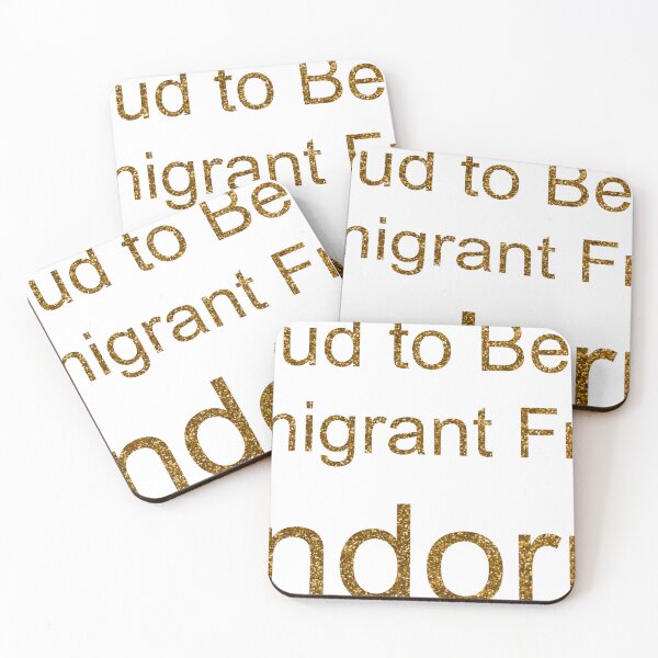 Item preview, PROUD TO BE AN IMMIGRANT FROM ANDORRA SEQUIN designed and sold by TheIconSmith.
