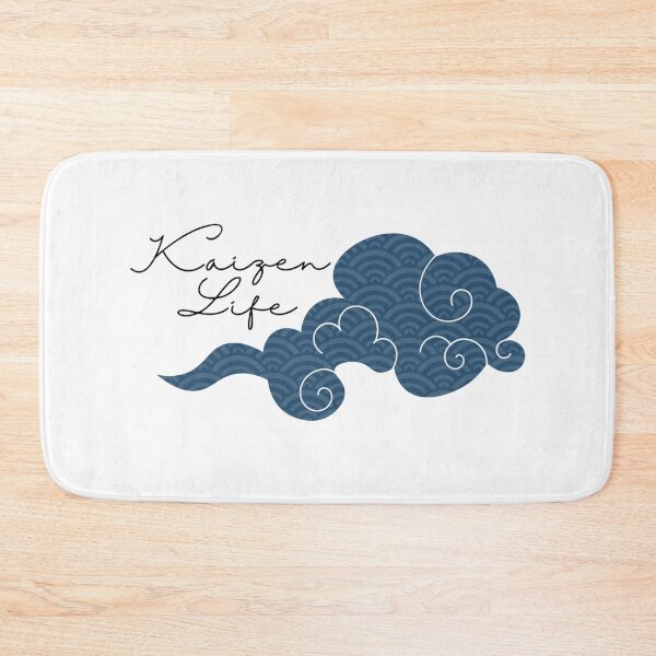 Item preview, Kaizen Life – Cursive Script with Japanese-Style Cloud Illustration designed and sold by JaegerZA.