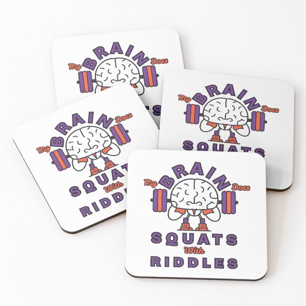 Item preview, My brain does squats with riddles designed and sold by DesignDazzles.
