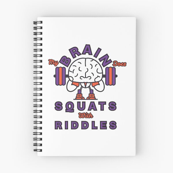 Item preview, My brain does squats with riddles designed and sold by DesignDazzles.