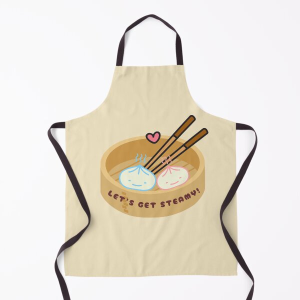 Item preview, Let’s Get Steamy – Cute Kawaii Dumpling Love Design designed and sold by EpicInkDesign.