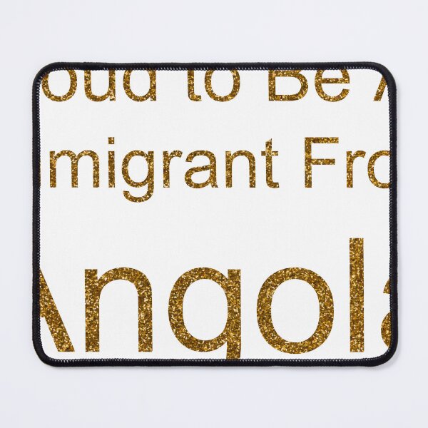 Item preview, PROUD TO BE AN IMMIGRANT FROM ANGOLA SEQUIN designed and sold by TheIconSmith.