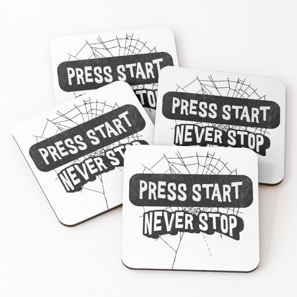 Item preview, Press Start Never Stop Gaming Design designed and sold by Charcoalart.