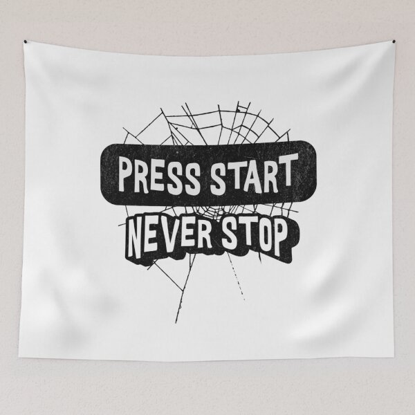 Item preview, Press Start Never Stop Gaming Design designed and sold by Charcoalart.