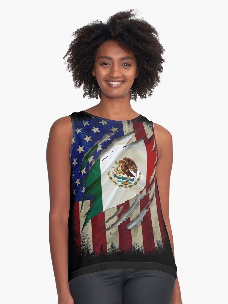 Proud Mexican American - American Flag with the Mexican Flag