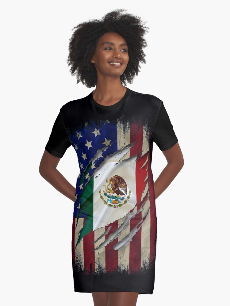 Proud Mexican American - American Flag with the Mexican Flag