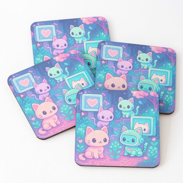 Item preview, Cyber Garden Kittens designed and sold by AIUnfiltered.