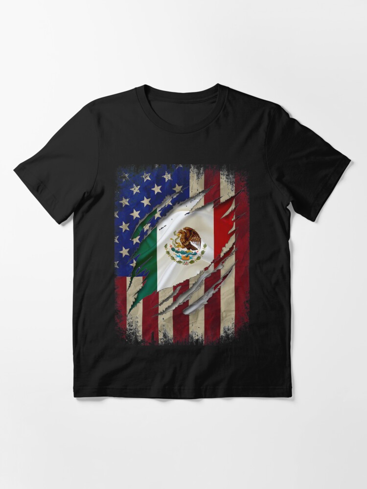 mexican american flag shirt