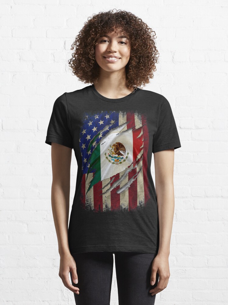 Proud Mexican American - American Flag with the Mexican Flag