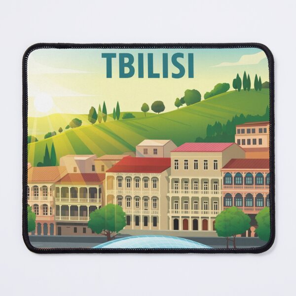 Item preview, Tbilisi Georgia Art – Old Meets New Cityscape Illustration designed and sold by Timeless Design.