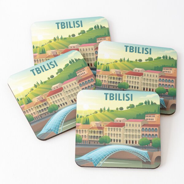 Item preview, Tbilisi Georgia Art – Old Meets New Cityscape Illustration designed and sold by Timeless Design.