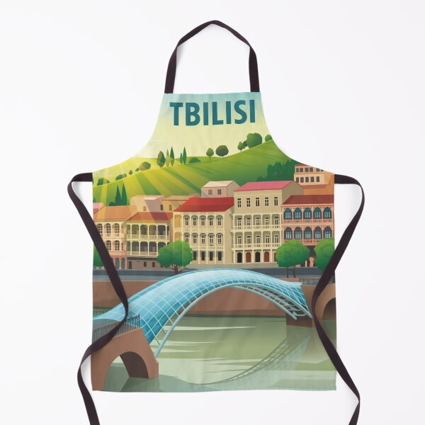Item preview, Tbilisi Georgia Art – Old Meets New Cityscape Illustration designed and sold by Timeless Design.