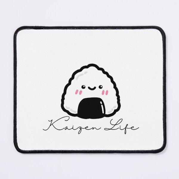 Item preview, Kaizen Life – Cute Onigiri Character with Handwritten Script designed and sold by JaegerZA.
