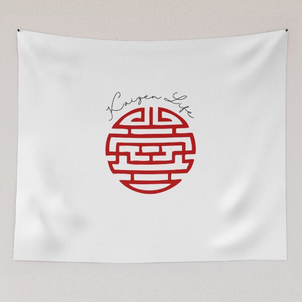 Item preview, Kaizen Life – Circular Japanese Motif with Flowing Script designed and sold by JaegerZA.