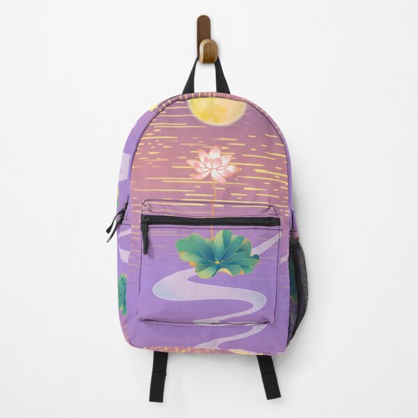 Item preview, Moonlit Lotus Serenity: A Dreamy Oriental Night Scene designed and sold by BLITZNBLING.