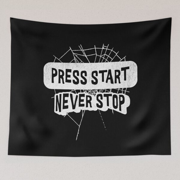 Item preview, Press Start Never Stop Gaming Design designed and sold by Charcoalart.