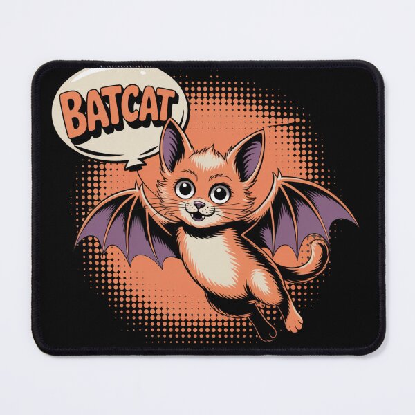 Item preview, BatCat – Playful Orange Tabby with Bat Wings designed and sold by bimumonji.