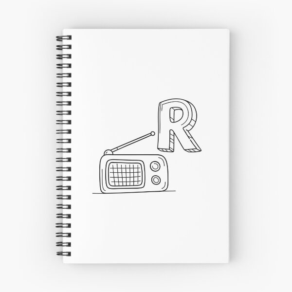 Item preview, An Illustration of the Letter R Standing for Radio designed and sold by rasagamastore.