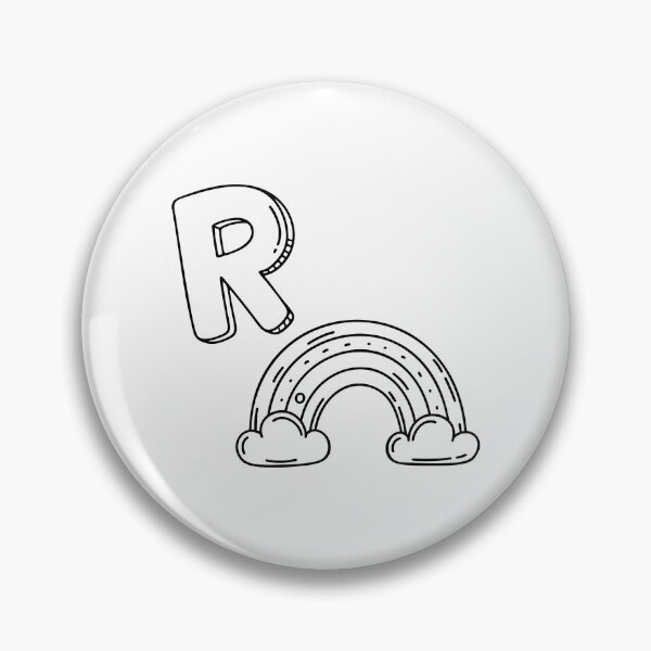 Item preview, An Illustration of the Letter R Standing for Rainbow designed and sold by rasagamastore.