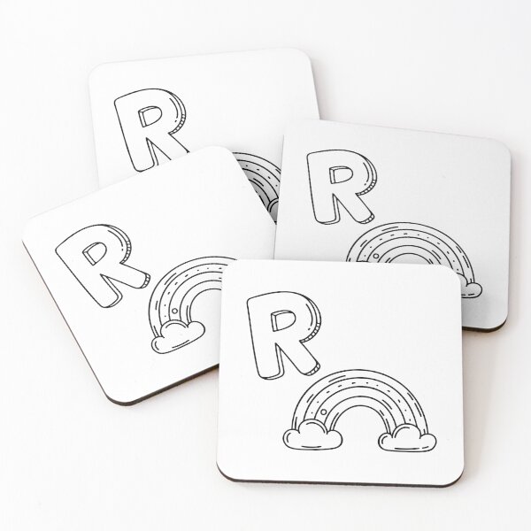 Item preview, An Illustration of the Letter R Standing for Rainbow designed and sold by rasagamastore.