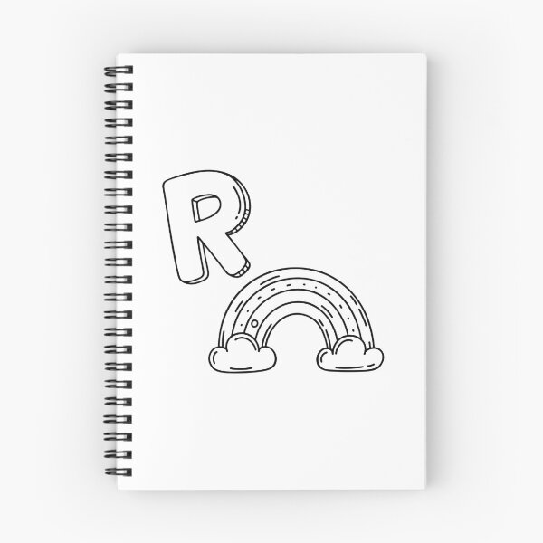 Item preview, An Illustration of the Letter R Standing for Rainbow designed and sold by rasagamastore.