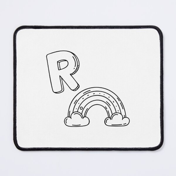 Item preview, An Illustration of the Letter R Standing for Rainbow designed and sold by rasagamastore.