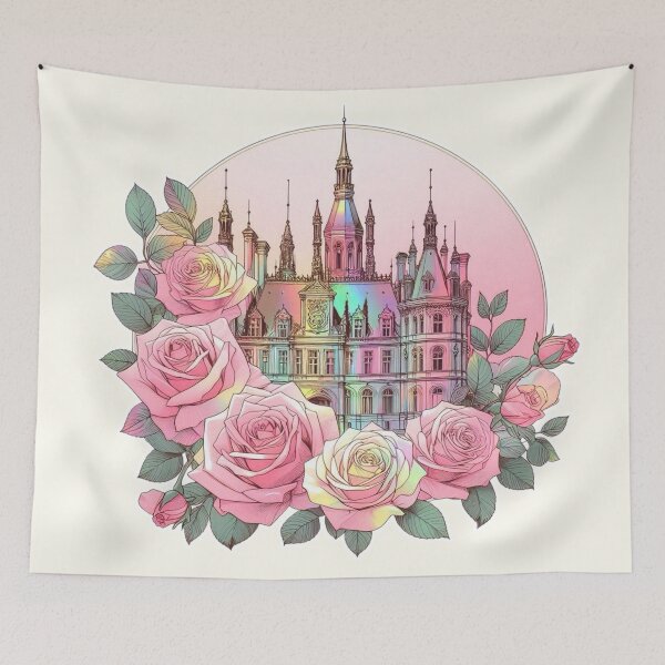 Item preview, Minimalist French Castle - Modern Chateaucore Aesthetic Wall Art designed and sold by Sugar Wisdom .
