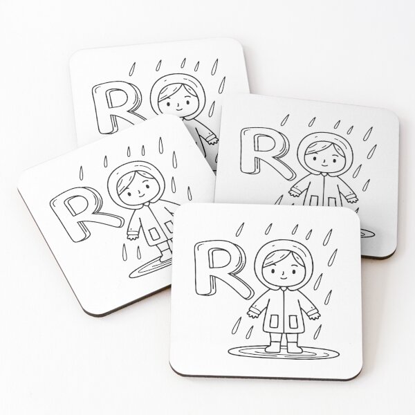 Item preview, An Illustration of the Letter R Standing for Raincoat designed and sold by rasagamastore.