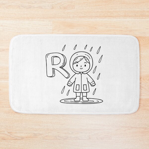 Item preview, An Illustration of the Letter R Standing for Raincoat designed and sold by rasagamastore.