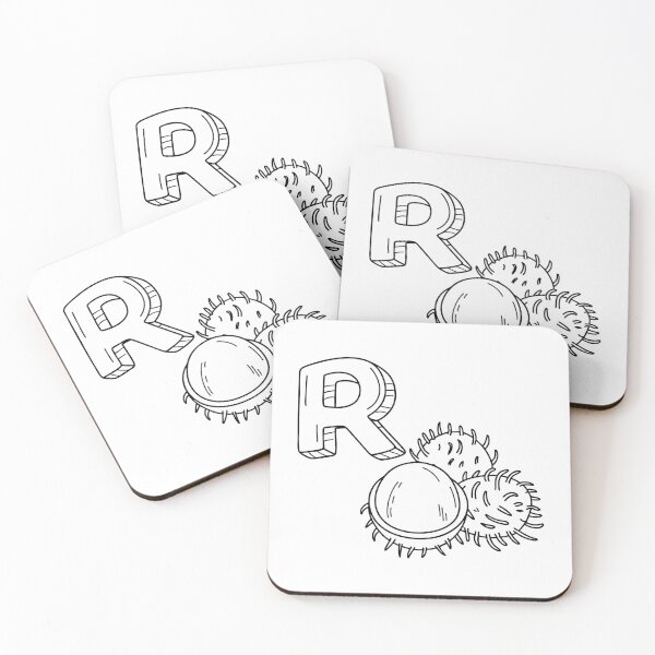 Item preview, An Illustration of the Letter R Standing for Rambutan designed and sold by rasagamastore.