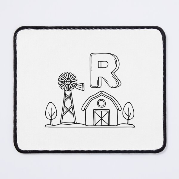Item preview, An Illustration of the Letter R Standing for Ranch designed and sold by rasagamastore.