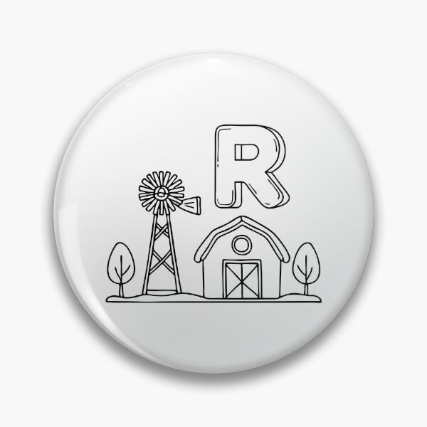 Item preview, An Illustration of the Letter R Standing for Ranch designed and sold by rasagamastore.